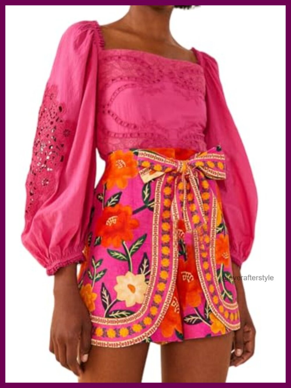 Boho Wrap Skort High Waist Mini Flowy Floral Skirt Shorts Polyester Blend